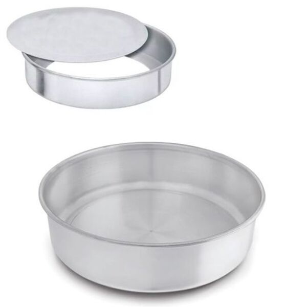 Forma Assadeira Redonda Fundo Removivel Alumibon 22cm