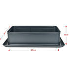 Forma Assadeira Retangular Antiaderente Fundo Removível 27cm