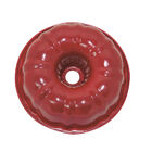 Forma Bolo  Pudim  Flan  24 5 X8 Cone Ao Meio - Bicolor Aço