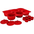 Forma De Bolo Cupcake Secret® Silicone Vermelho