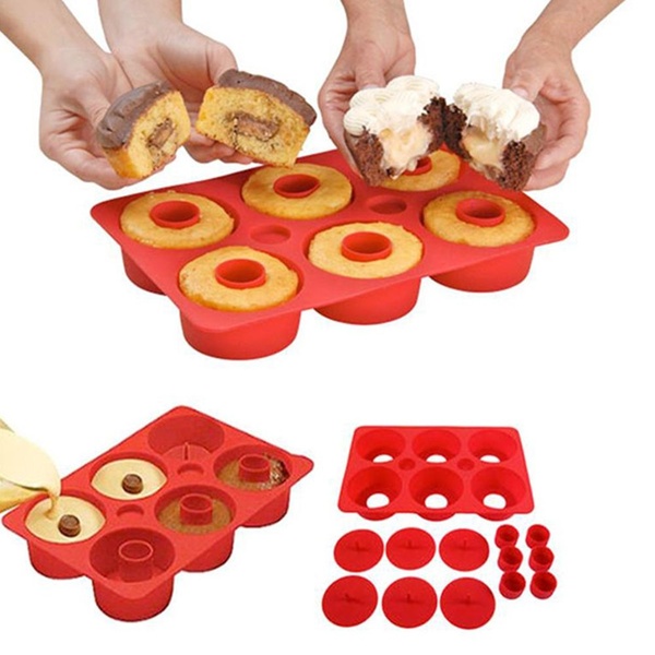 Forma De Bolo Cupcake Secret® Silicone Vermelho