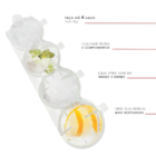 Forma De Gelo 4 Esferas Grandes: Bebidas Bonitas E Estilosas