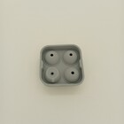 Forma De Gelo Bola Com Funil Silicone 5x12x12cm Cinza