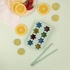 Forma De Gelo Flocos De Neve Azul Mozcada