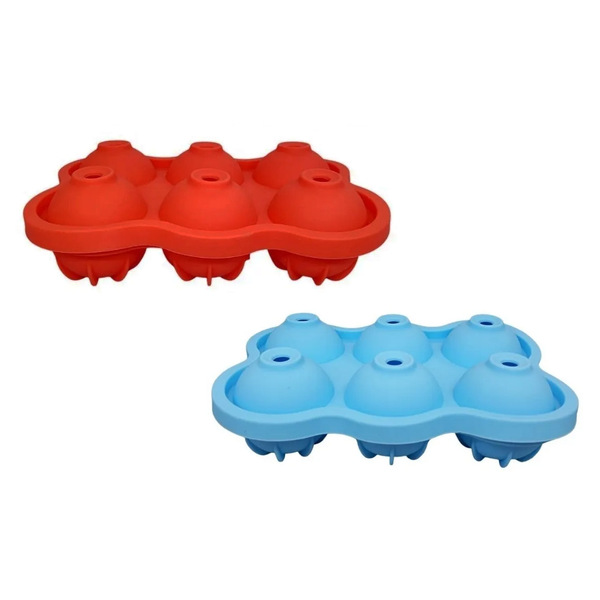 Forma De Gelo Silicone 6 Gelos Redondos Drink Whisky Unyhome