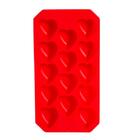 Forma De Gelo Silicone Coração Casa Do Chef Vermelho