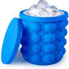 Forma De Gelo Silicone Gigante 120 Cubos Balde Suporte Garraf