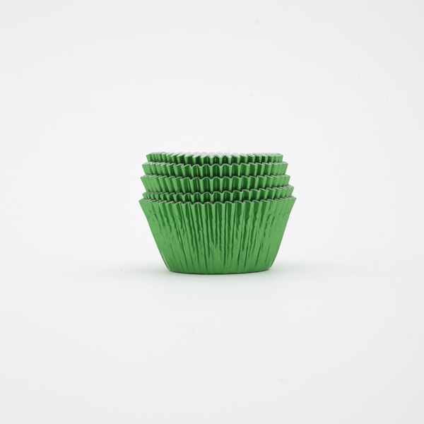 Forma De Papel Para Cupcake Mago Verde Metalizado 50unds Leroy