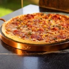 Forma De Pizza Em Pedra Sabão Com Alça De Cobre 29 0 Cm