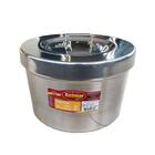 Forma De Pudim Banho Maria Com Tampa Grande 24cm 5,4l Belmar