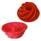 Forma De Silicone Antiaderente Vazada Estilo Aspiral Vulcão P