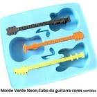 Forma De Silicone Molde De Plástico Cabo De Guitarra Violão 3d