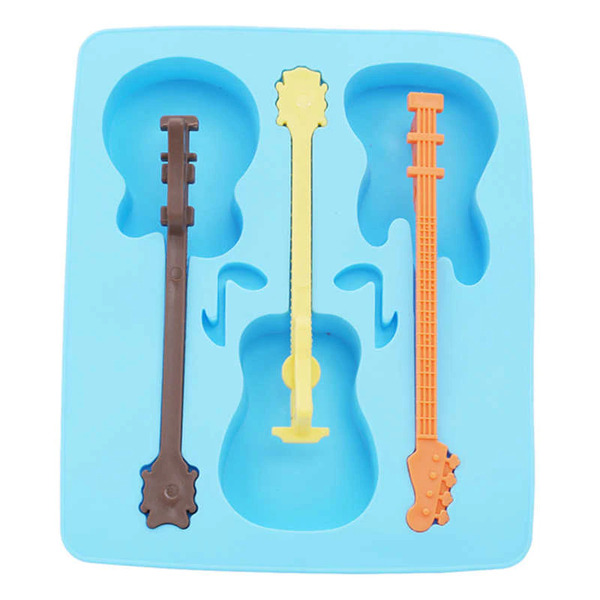 Forma De Silicone Molde De Plástico Cabo De Guitarra Violão 3d
