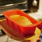 Forma De Silicone Para Bolo Inglês Pão Fs01 Vermelho