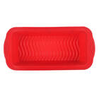 Forma De Silicone Para Bolo Inglês Pão Fs01 Vermelho