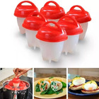 Forma De Silicone Para Cozinhar Ovos Pratico 6 Unidades Magic