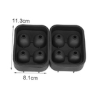 Forma De Silicone Para Gelo Caveira 3d 4 Caveiras