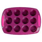 Forma De Silicone Para Muffin 12 Cavidades Moda Do Chef