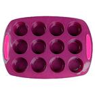 Forma De Silicone Para Muffin 12 Cavidades Moda Do Chef