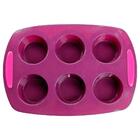 Forma De Silicone Para Muffin 6 Cavidades Moda Do Chef
