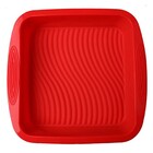 Forma De Silicone Quadrada Grande - Vermelho