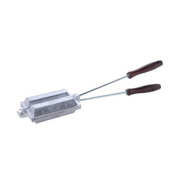 Forma Duplo De Crepe Suíço De Fogão Cabo Madeira Anodilar