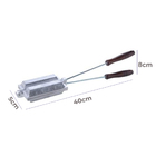 Forma Duplo De Crepe Suíço De Fogão Cabo Madeira Anodilar