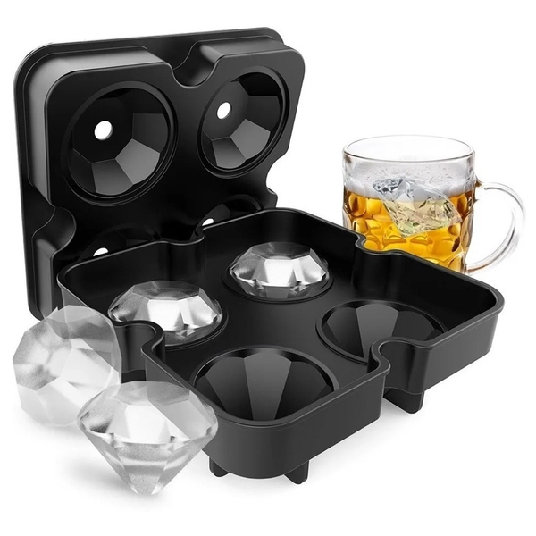 Forma Em Silicone: Diamantes Para Coquetéis E Chocolates