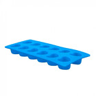 Forma Em Silicone Gelo Bombons Com 12 Cavidades Coração Azul