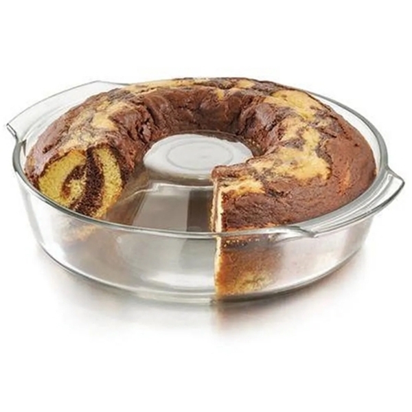 Forma Em Vidro Temperado Direto Ao Forno Bolo Pudim