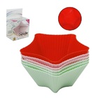 Forma Estrela P/cupcake Silicone Sortida Cosy C/6 Pcs
