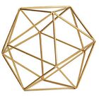 Forma Geométrica Dourada Em Metal 9449 Mart