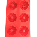 Forma Mini Bolo Espiral Silicone Cr 6 Cavidades Kit C/ 4