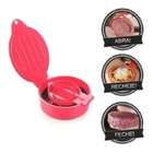 Forma Moldar Hambúrguer Carne Prensa Antiaderente Redonda Gri