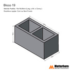 Forma Molde Bloco Concreto 19x19x39 Parede 2,5cm Matterhorn -