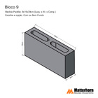 Forma Molde Bloco De Concreto 9x19x39 Parede 2cm Matterhorn -