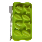 Forma Molde De Silicone 8 Folhas Para Chocolate Gelo Em 3d