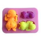 Forma Molde De Silicone Bebezinhos Bebe / Molde De 3 Bebes Pa