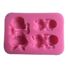 Forma Molde De Silicone Bebezinhos Bebe / Molde De 3 Bebes Pa