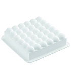 Forma Molde De Silicone Com 36 Bolhas Cor Branco