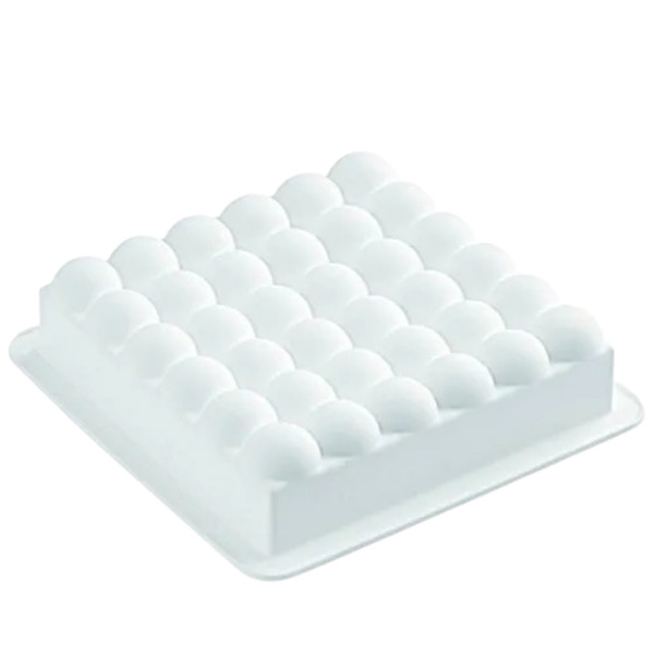 Forma Molde De Silicone Com 36 Bolhas Cor Branco