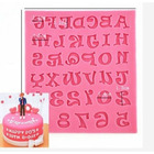 Forma Molde De Silicone Letras E Números Pasta Americana Bisc