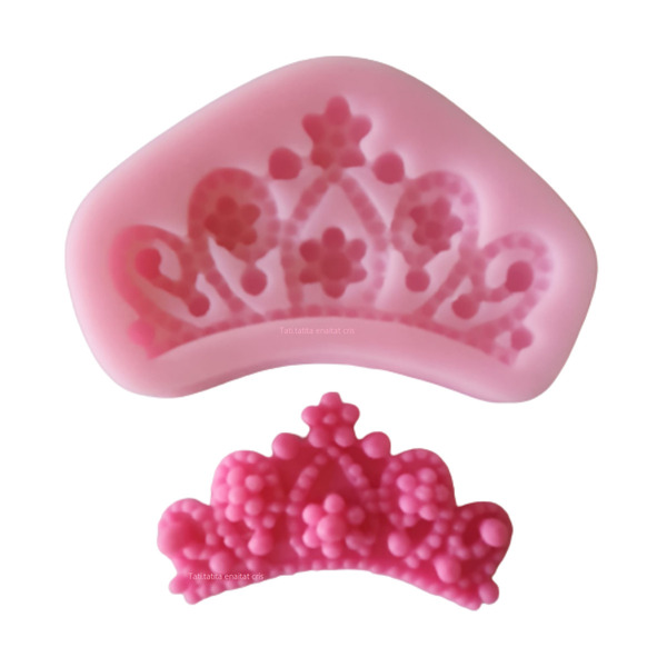 Forma Molde Silicone Coroa Princesa Para Pasta Americana Conf
