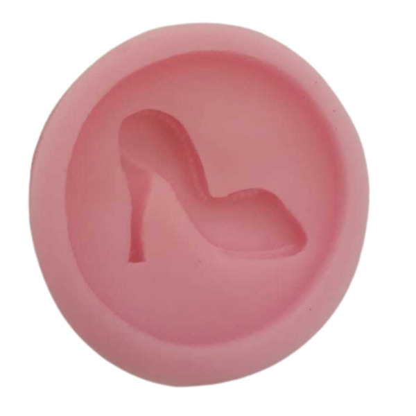 Forma Molde Silicone Em Formato De Sapato De Salto Alto
