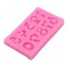 Forma Molde Silicone Números Estrelas Numeral Para Pasta Amer