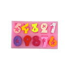 Forma Molde Silicone Números Estrelas Numeral Para Pasta Amer