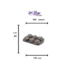 Forma Para 6 Mini Bolos De Alumínio Fundido - Ass20226