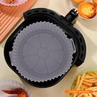 Forma Para Air Fryer De Silicone Redonda Cinza 19x6,5cm - Lyor
