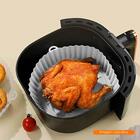 Forma Para Air Fryer De Silicone Redonda Cinza 19x6,5cm - Lyor