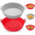 Forma Para Air Fryer De Silicone - Sem Sujeira - Reutilizável